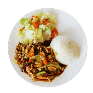 3k6 Troškinta kiauliena su daržovėmis